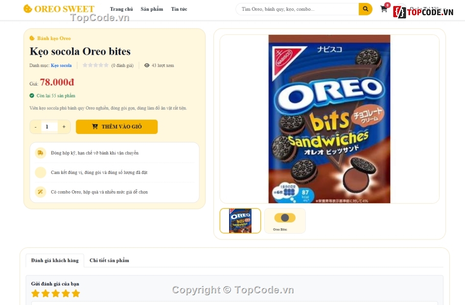 bán kẹo,bán bánh,oreo